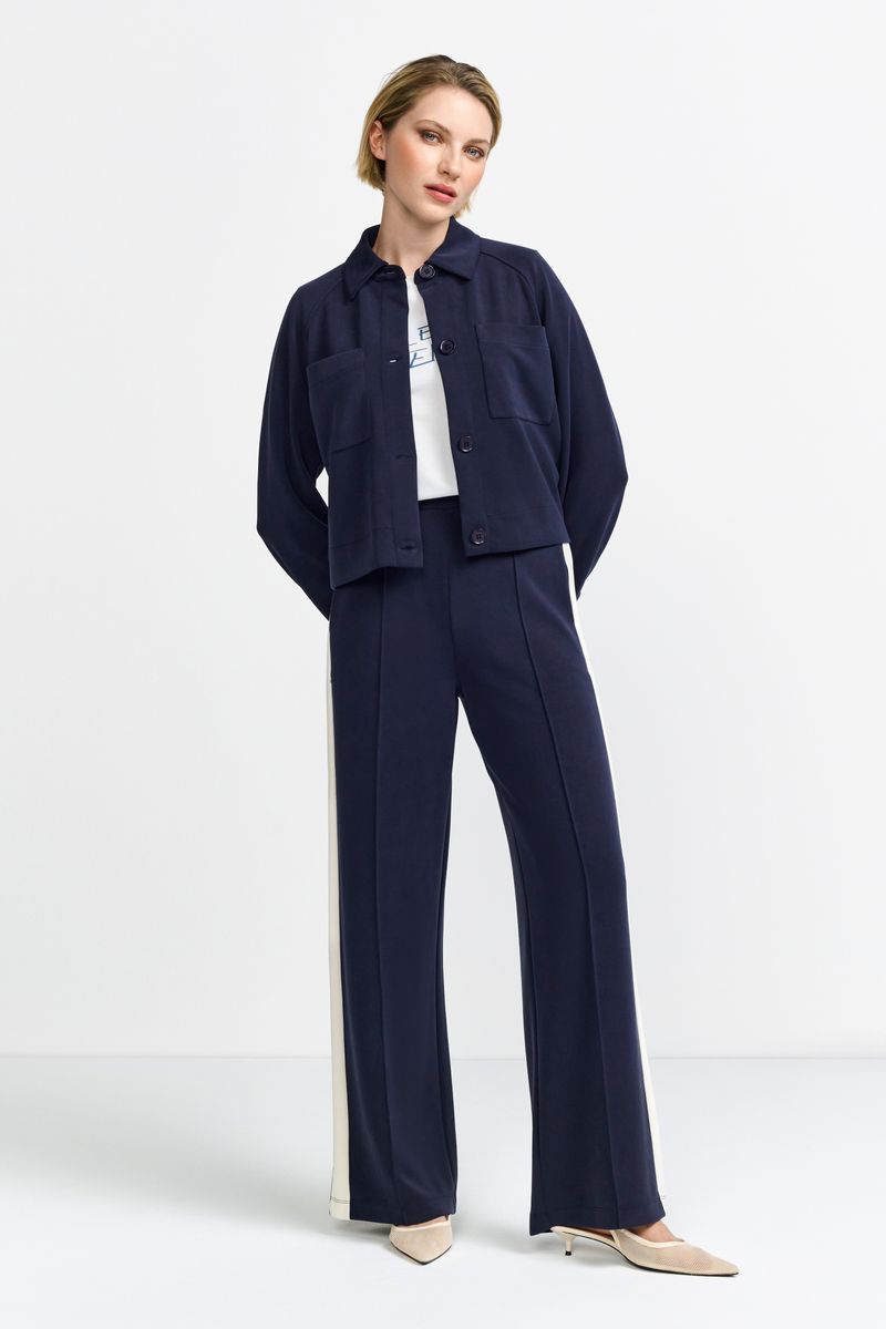 Scuba jacket denim look