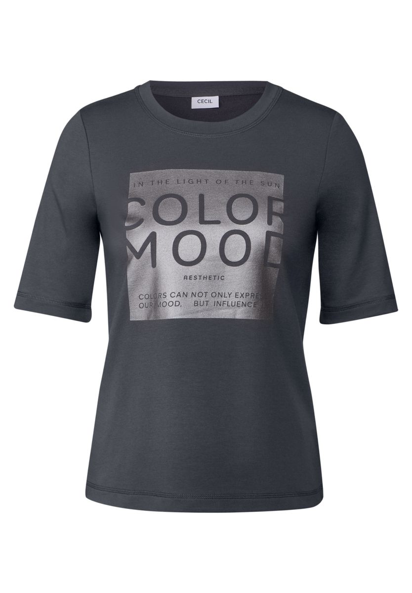 Softes Shirt mit Folienprint