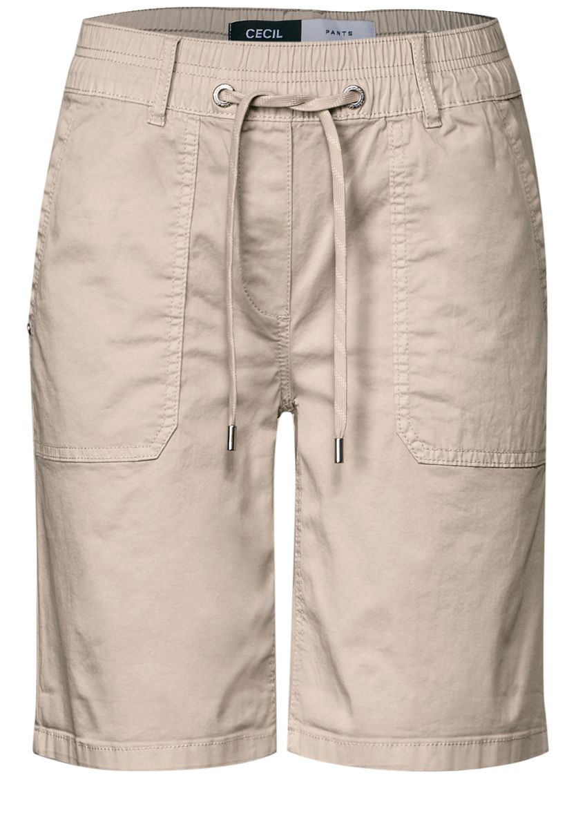 Twill Shorts im Washed-Look