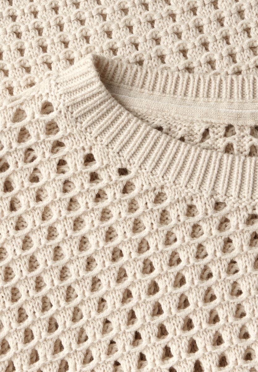 Pullover im Häkel-Optik