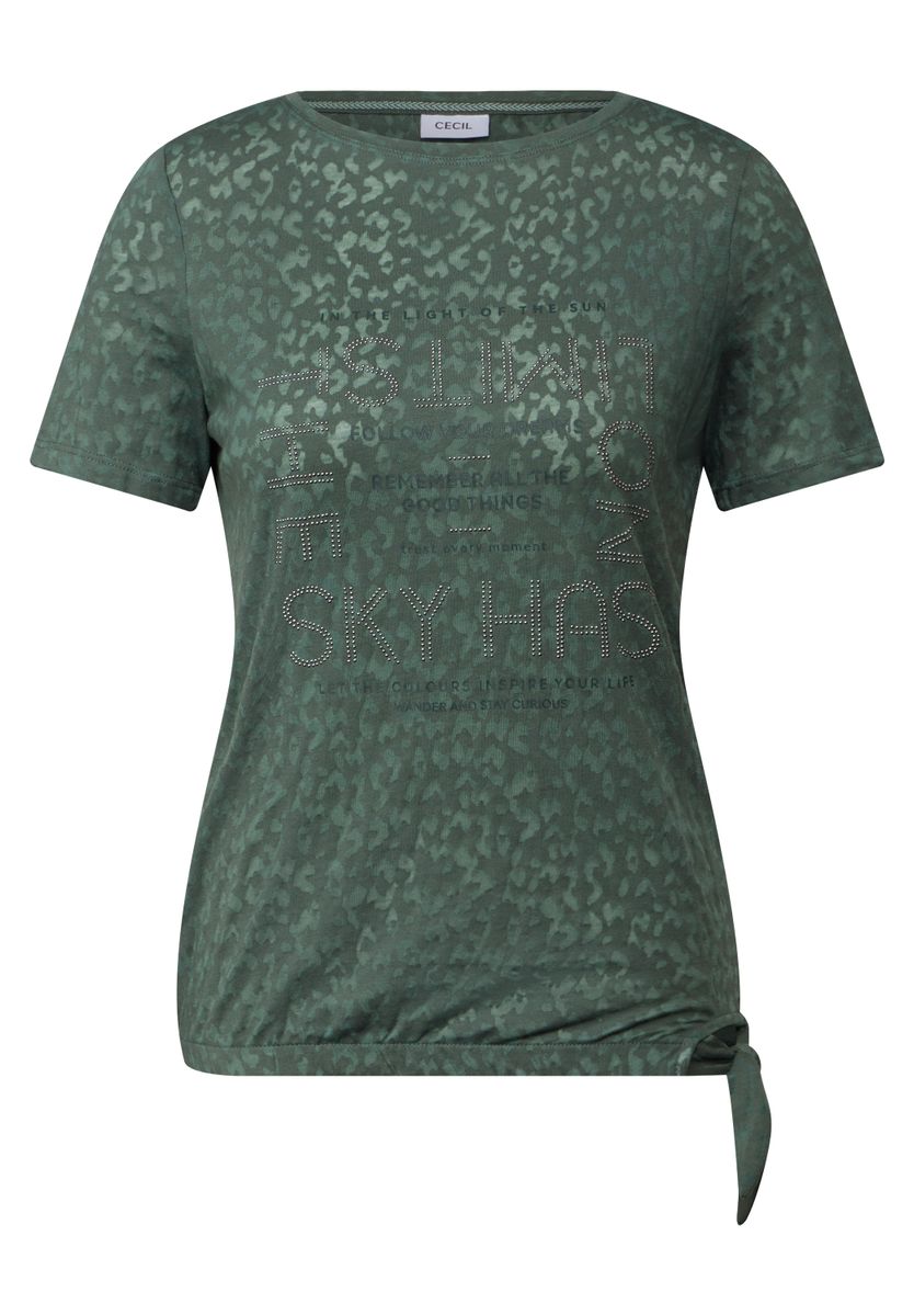 T-Shirt mit Schmucksteinen