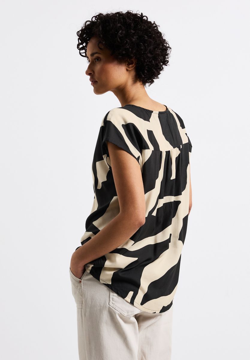 Gemusterte Bluse
