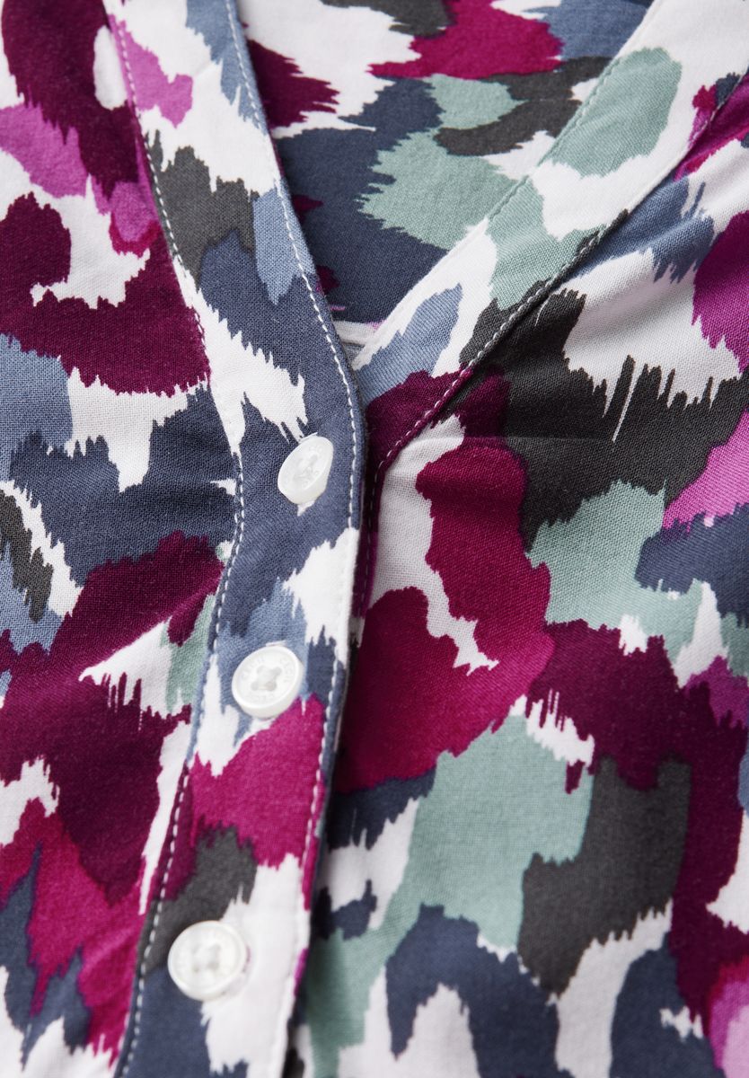 Gemusterte Bluse