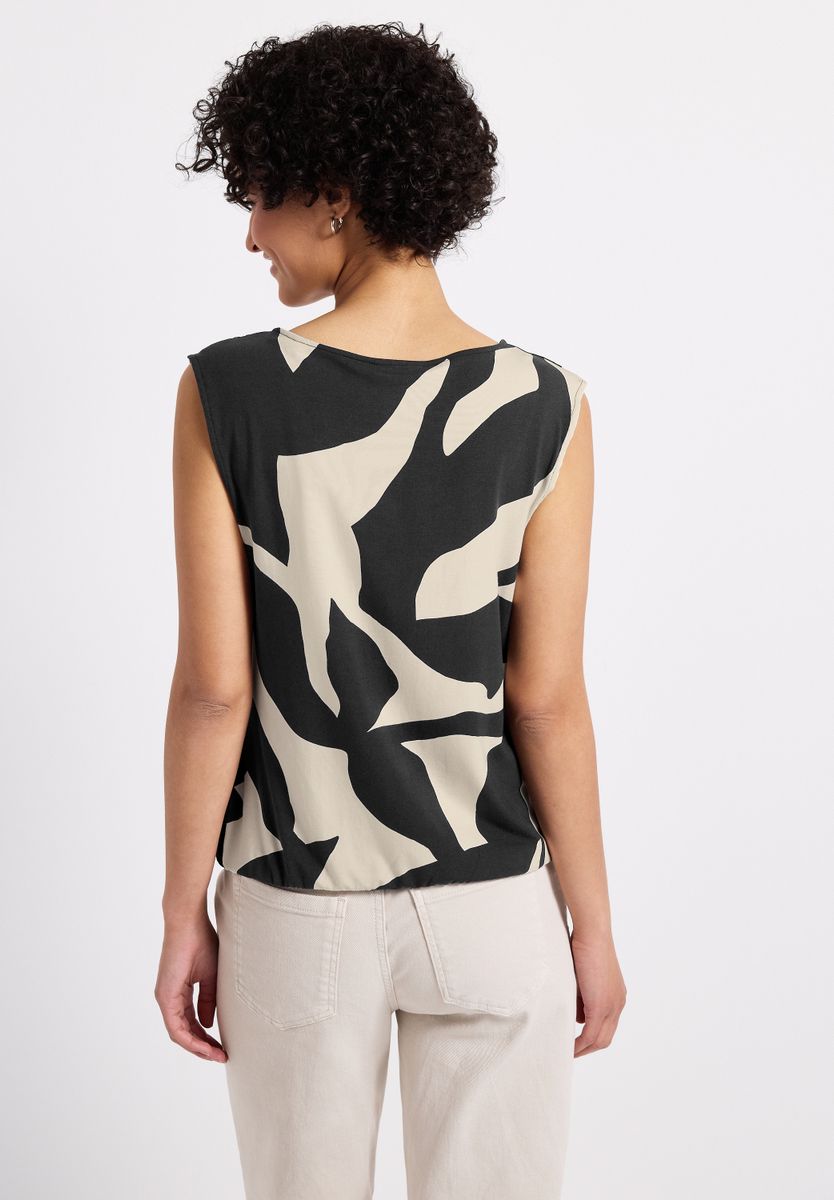 Strukturmix Top mit Print