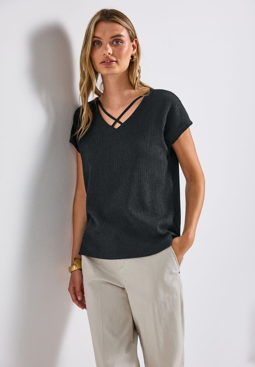 Shirt mit Bändern