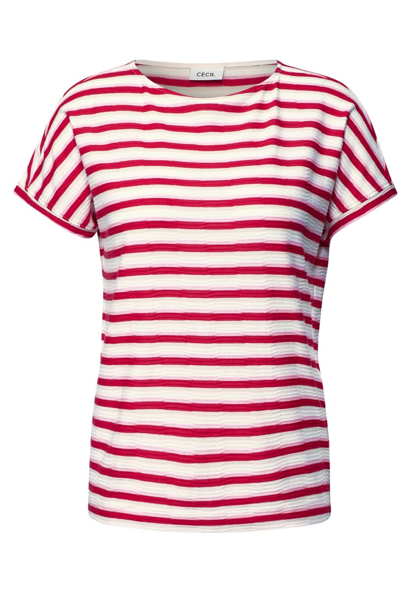 Gestreiftes Strukturshirt