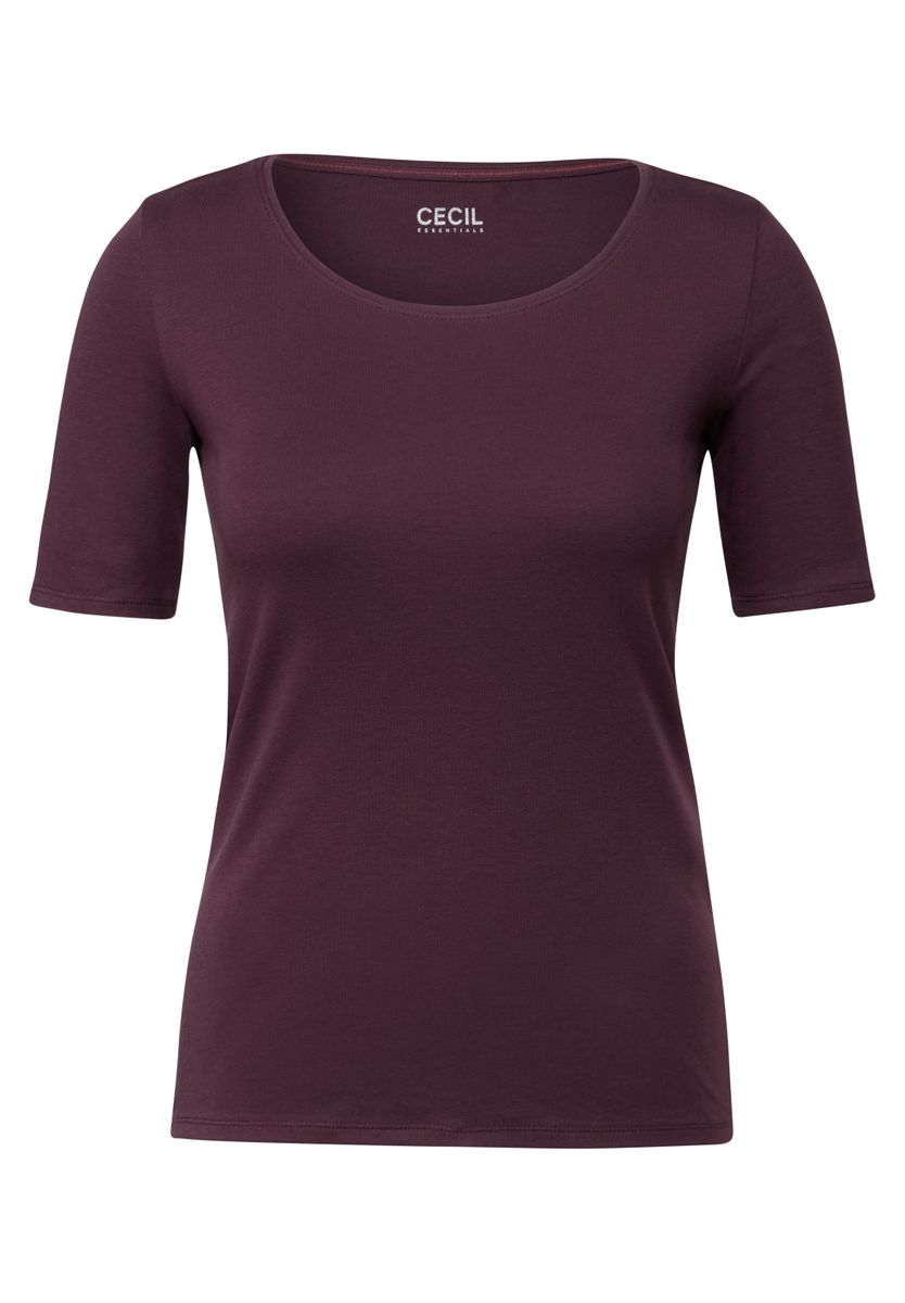 T-Shirt in Unifarbe