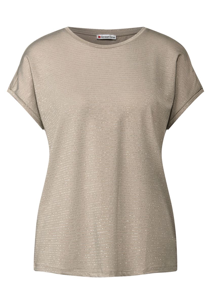 Shirt mit Glitzerstreifen