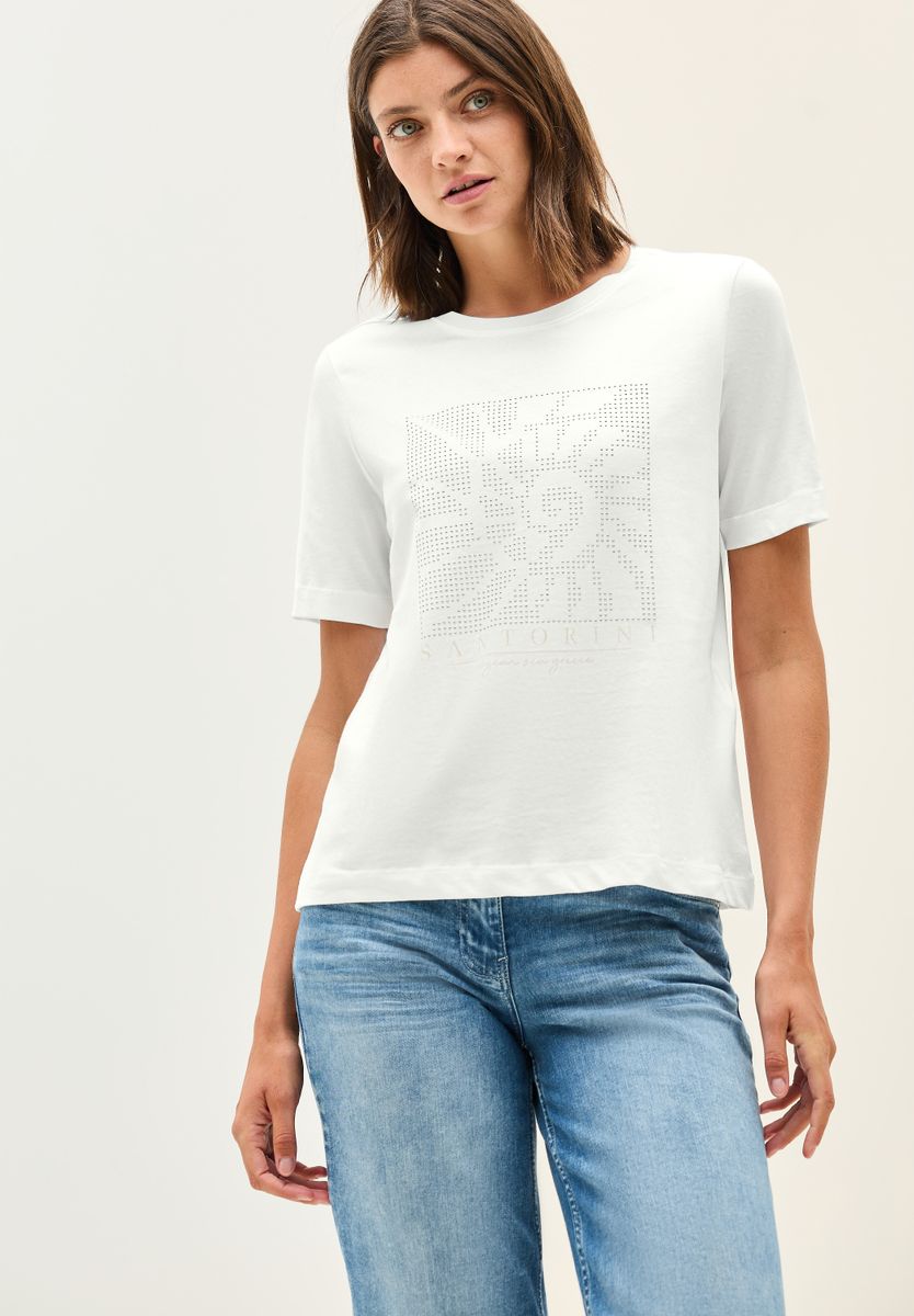 Shirt mit Schmucksteinen