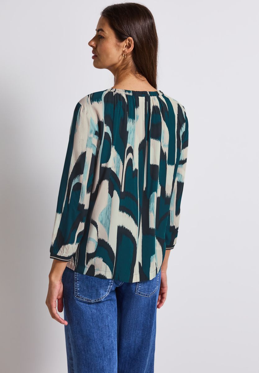 Ikat Tunika mit Tape-Details