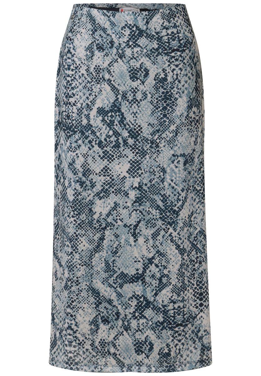 Mesh-Rock mit Snake Print