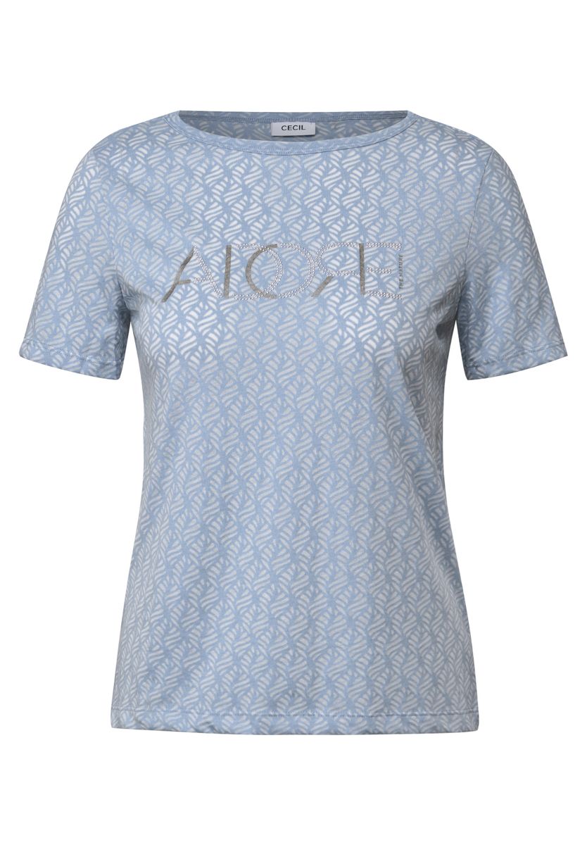 Ausbrenner-Shirt mit Wording