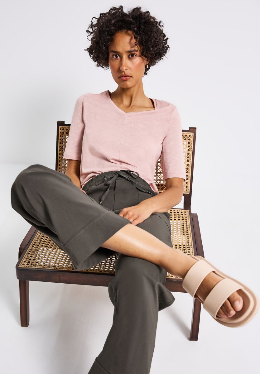 Casual Fit Hose mit Turn-Up