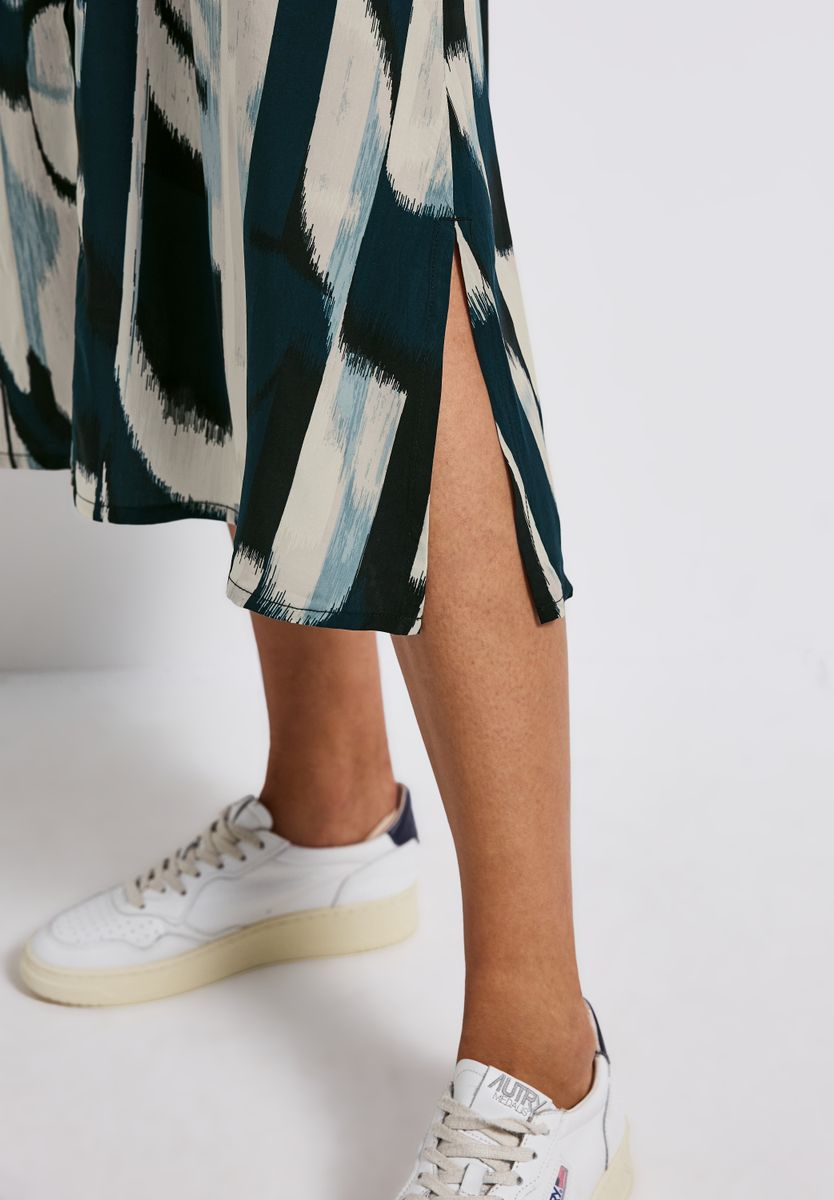 Blusenkleid mit Ikat Print