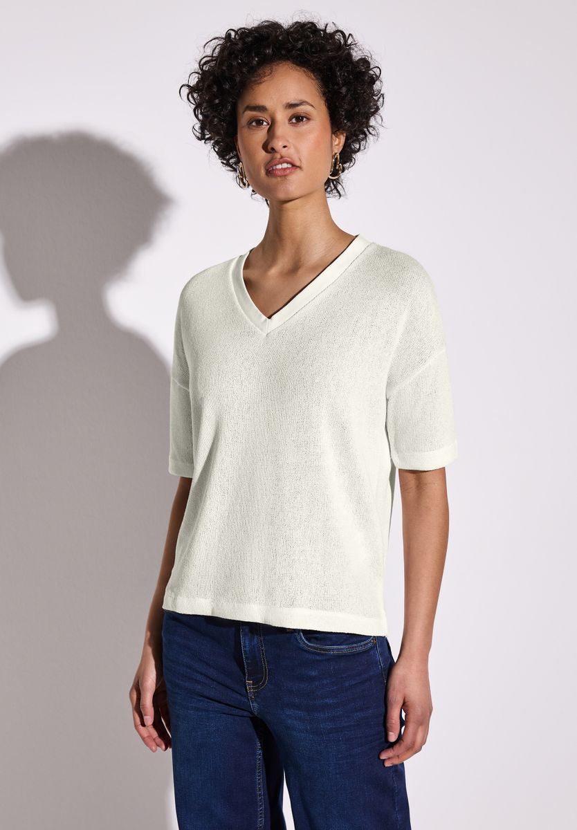 Strick-Look T-Shirt