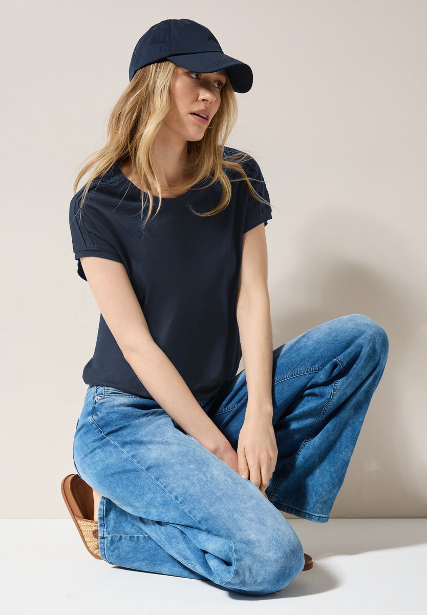 Shirt in Unifarbe