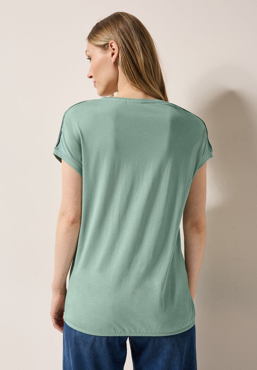 Shirt in Unifarbe