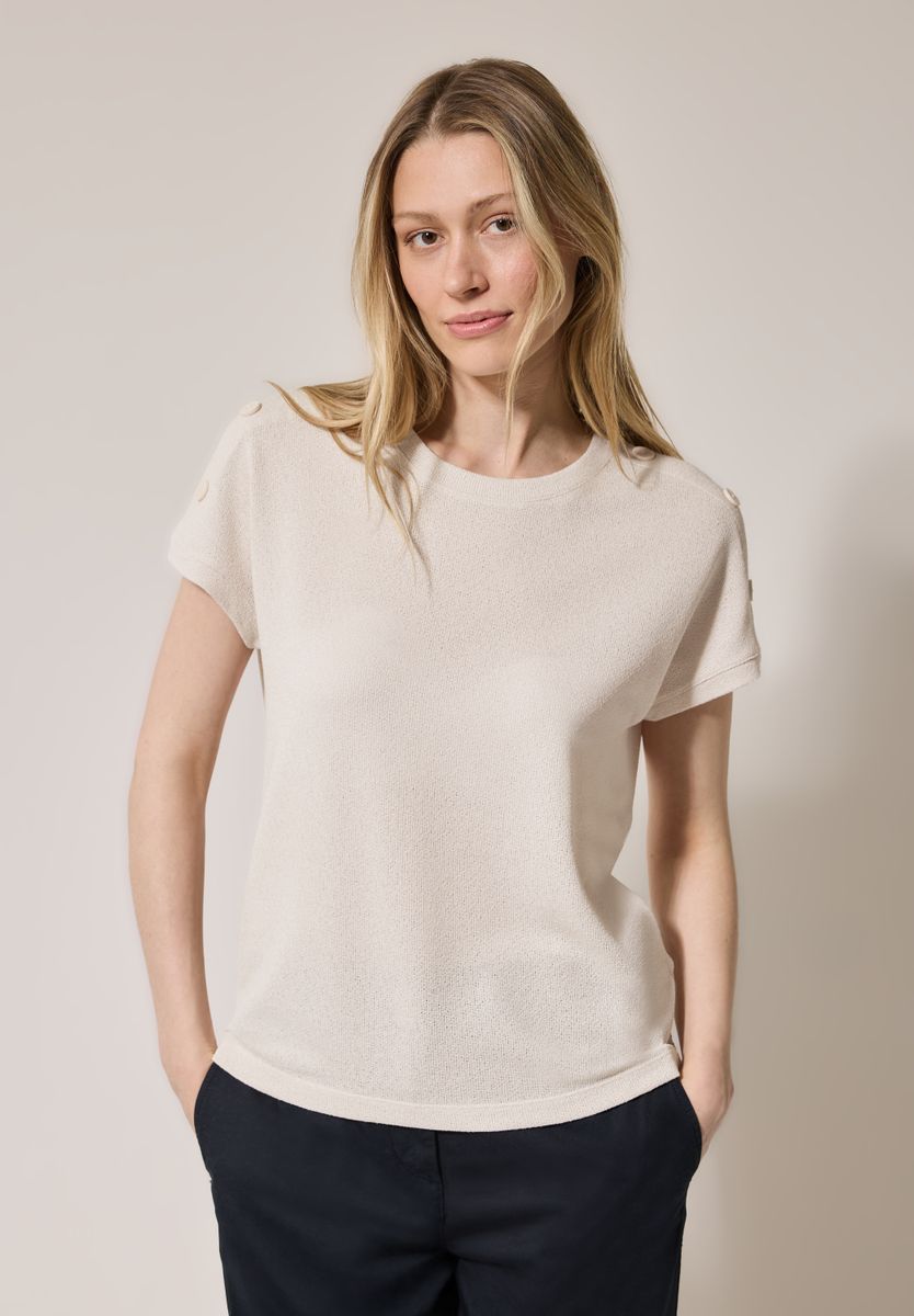 Strukturshirt mit Knöpfen