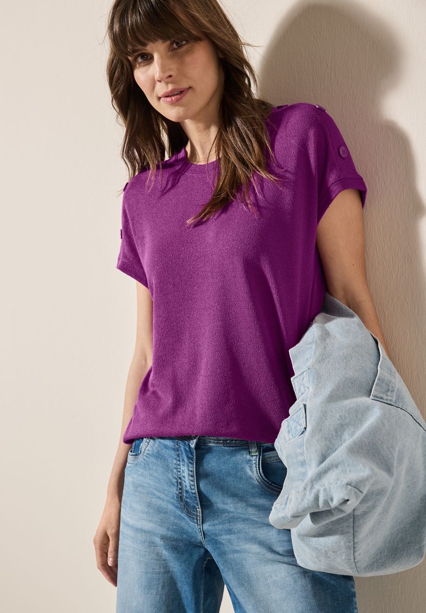 Strukturshirt mit Knöpfen