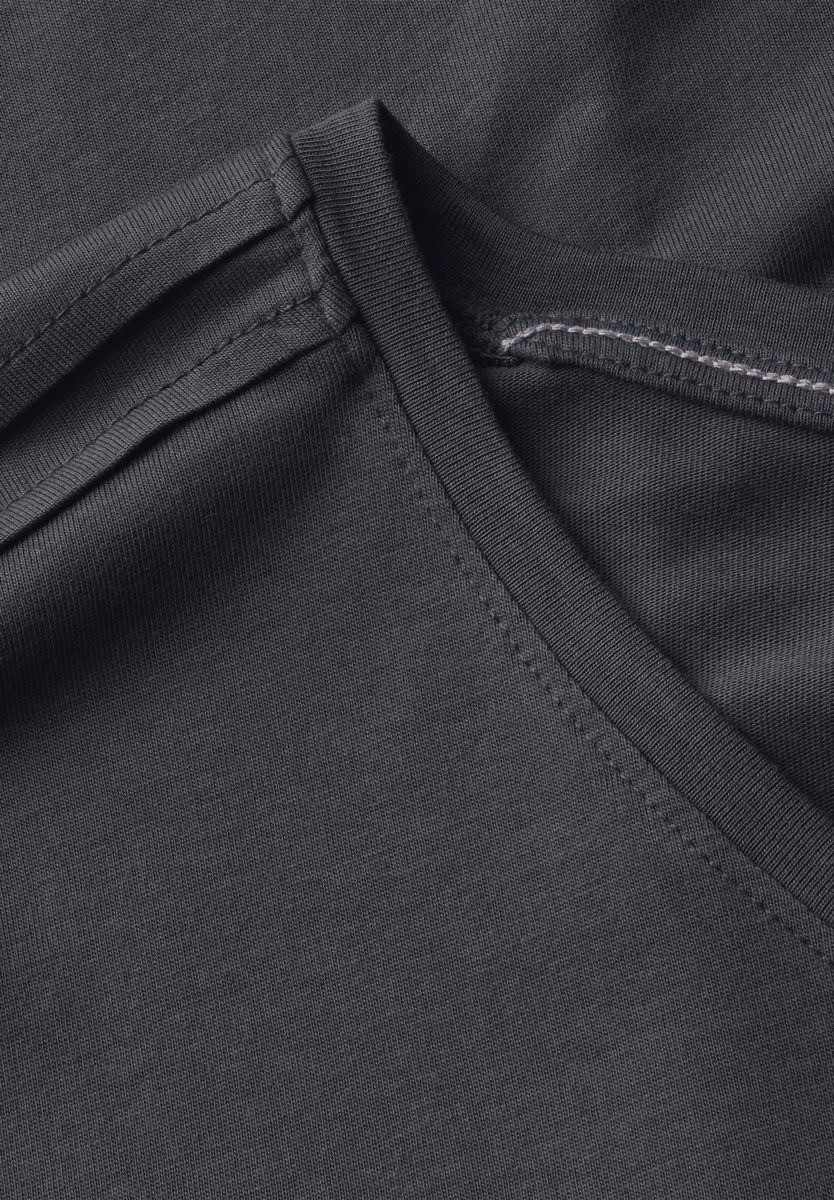 Shirt in Unifarbe