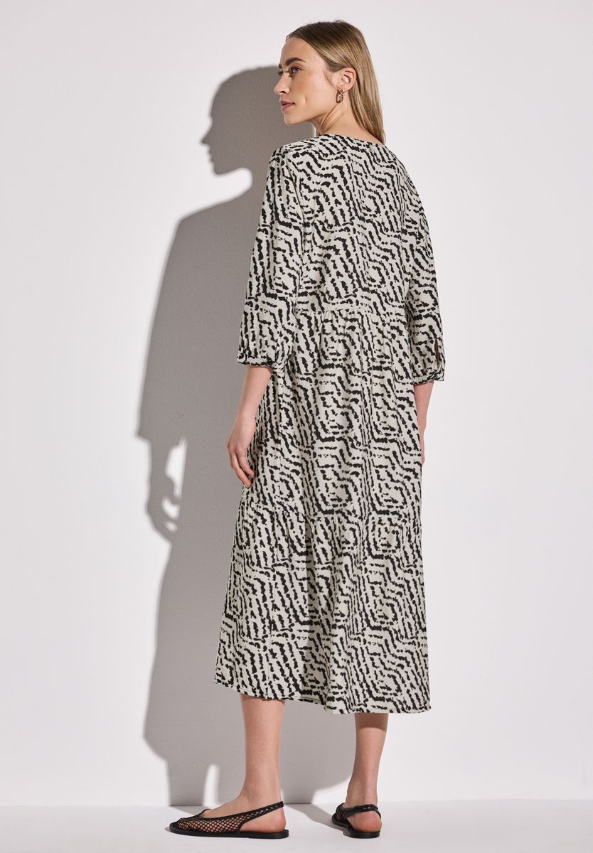 Tunika-Kleid mit Volants