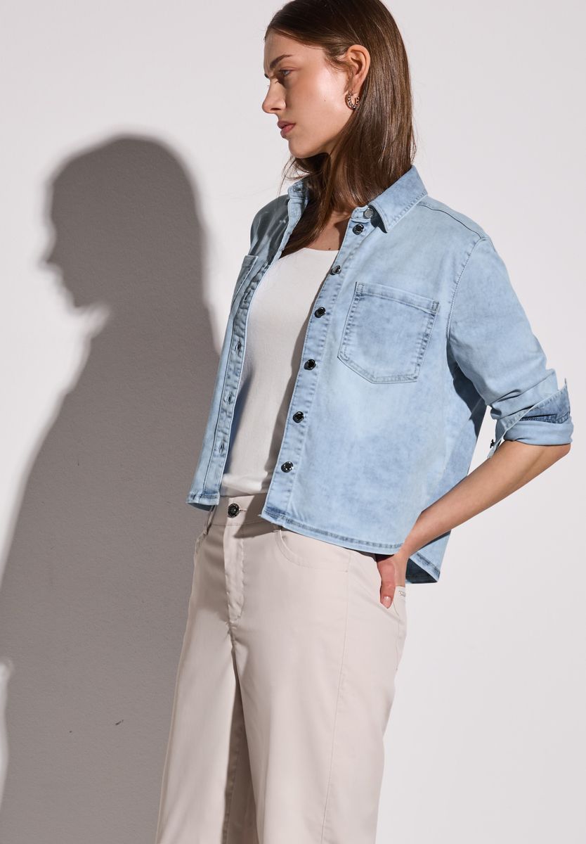 Denim Hemdbluse