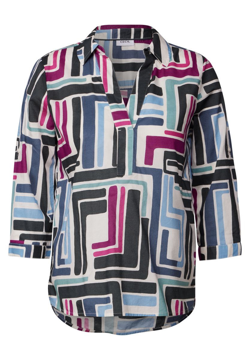 Gemusterte Bluse