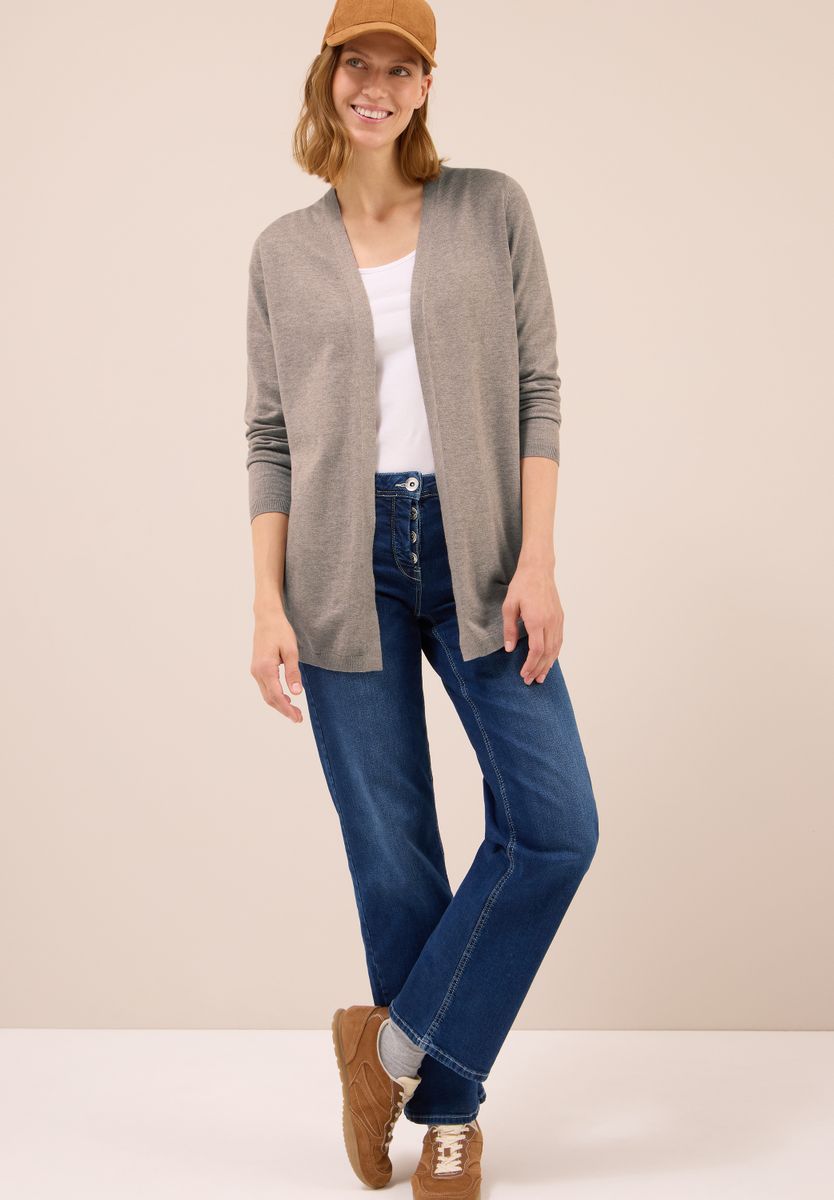 Offene Strickjacke