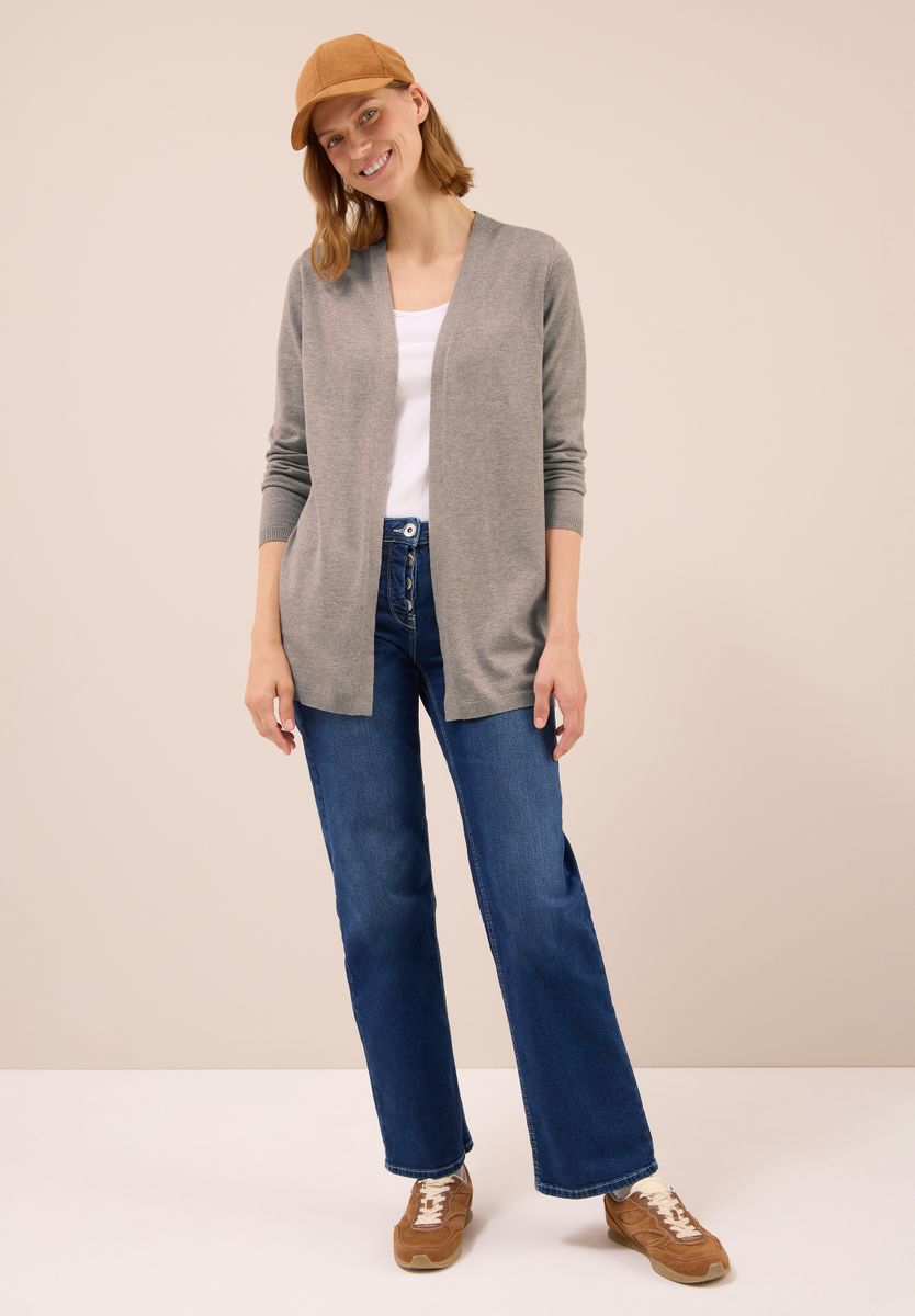Offene Strickjacke