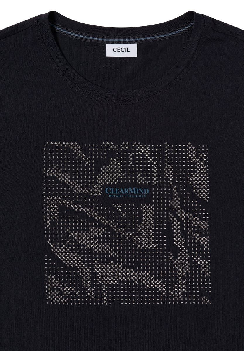 Shirt mit Schmucksteinen
