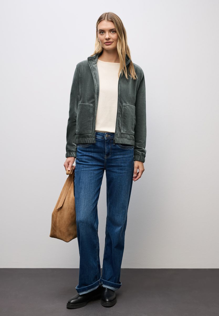 Cordjacke mit Zipper