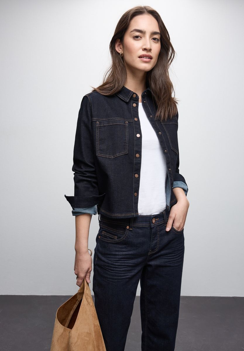 Rinsed Jeansbluse