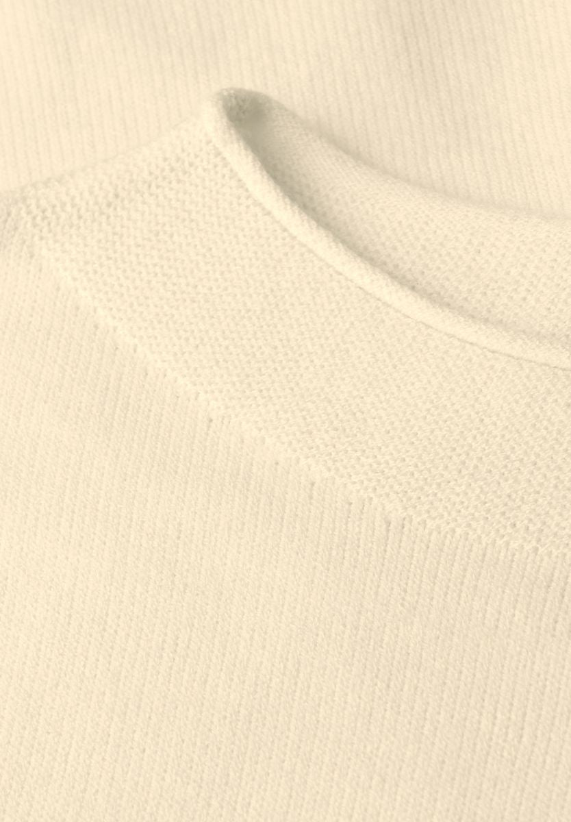 Pullover mit Rollkante