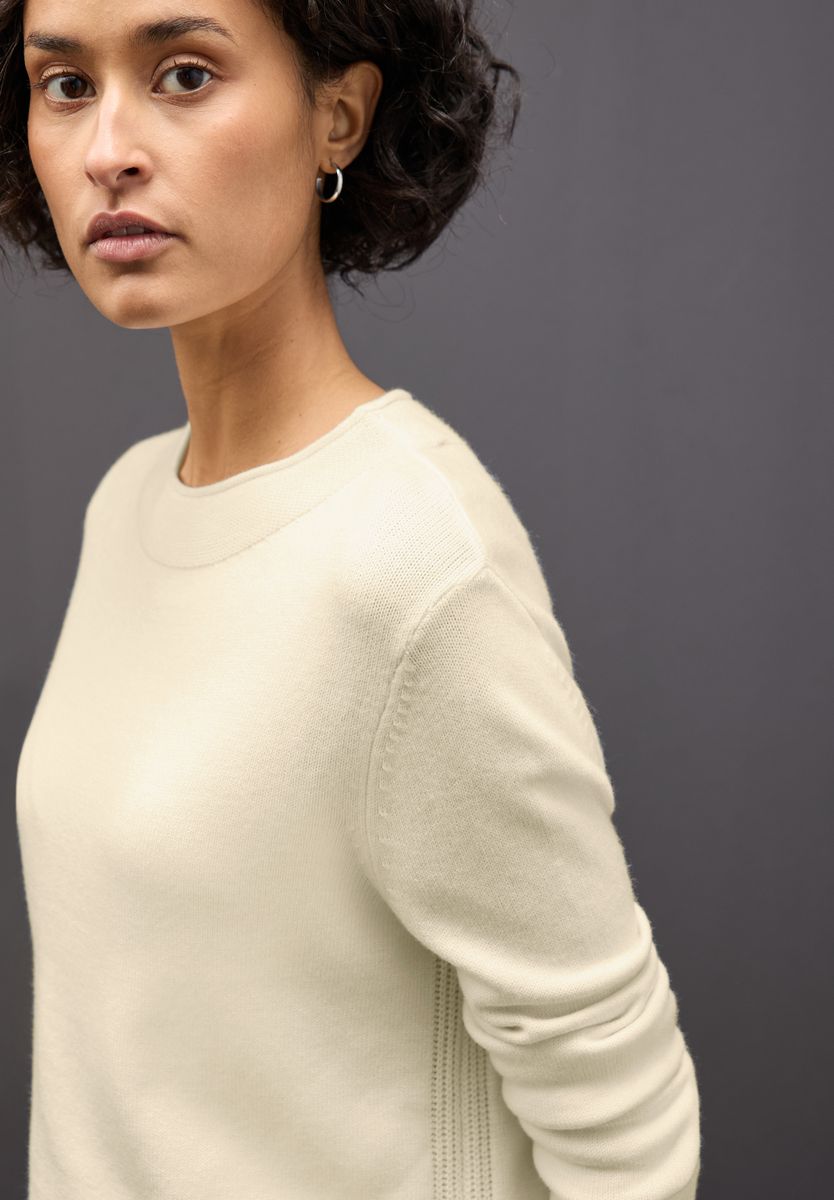 Pullover mit Rollkante