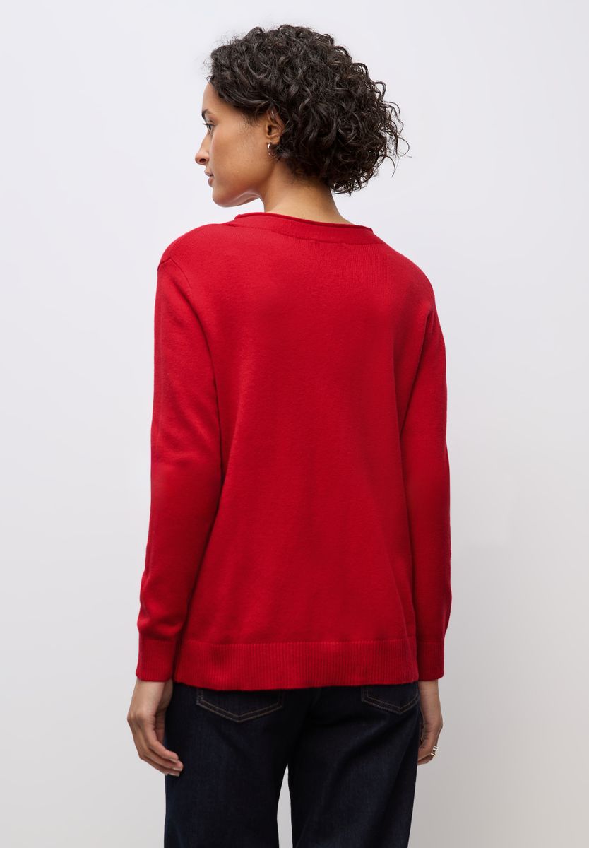 Pullover mit Rollkante