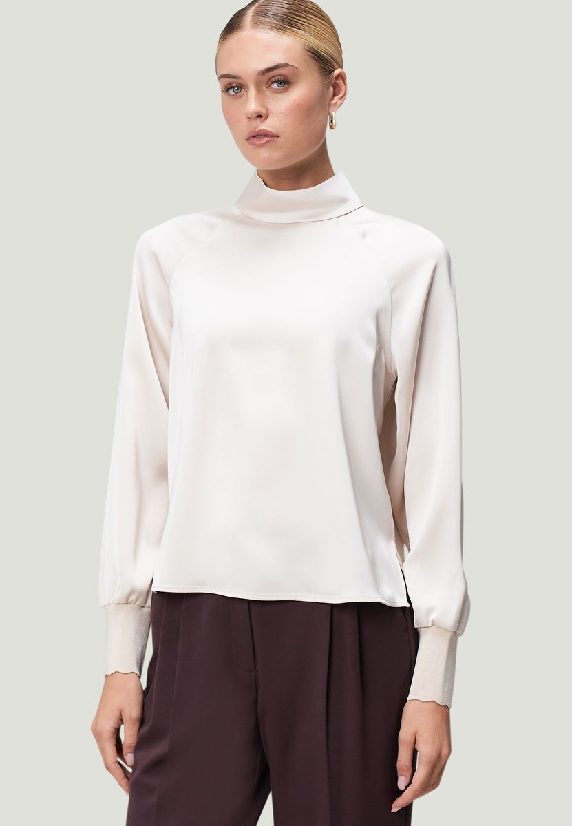Satinbluse
