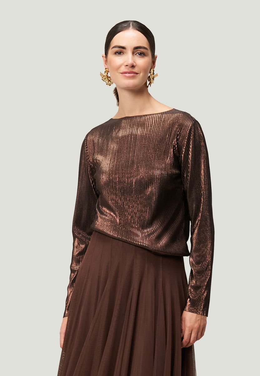 Plissee-Shirt