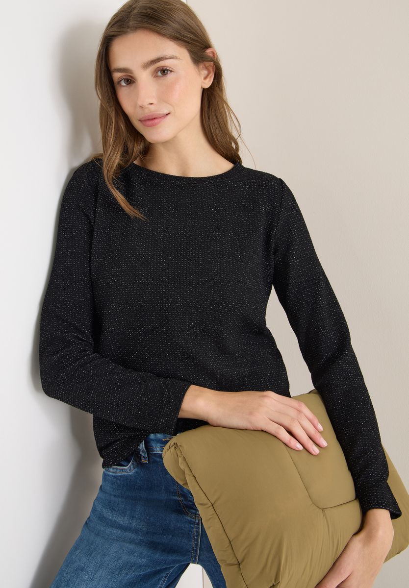 Glitzer Strukturshirt