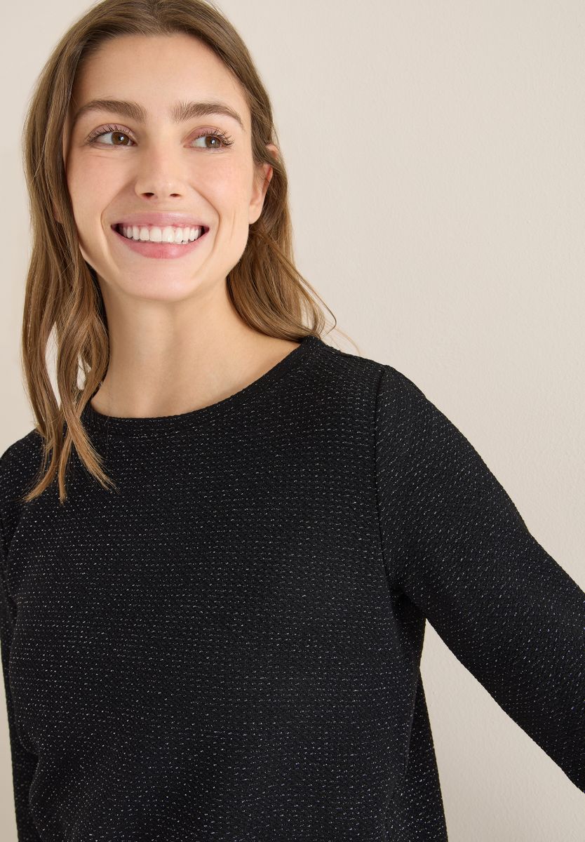 Glitzer Strukturshirt