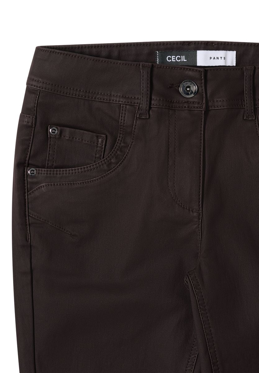 Hose im Leder-Look
