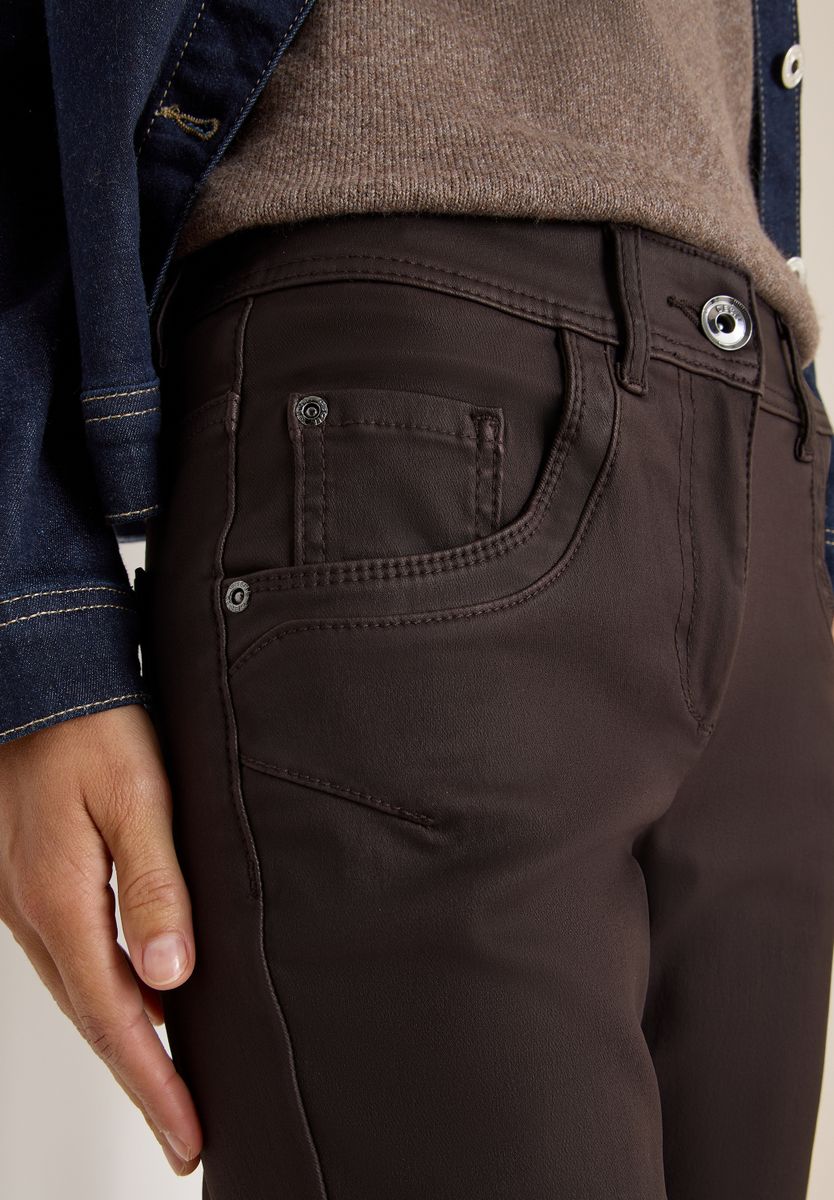 Hose im Leder-Look