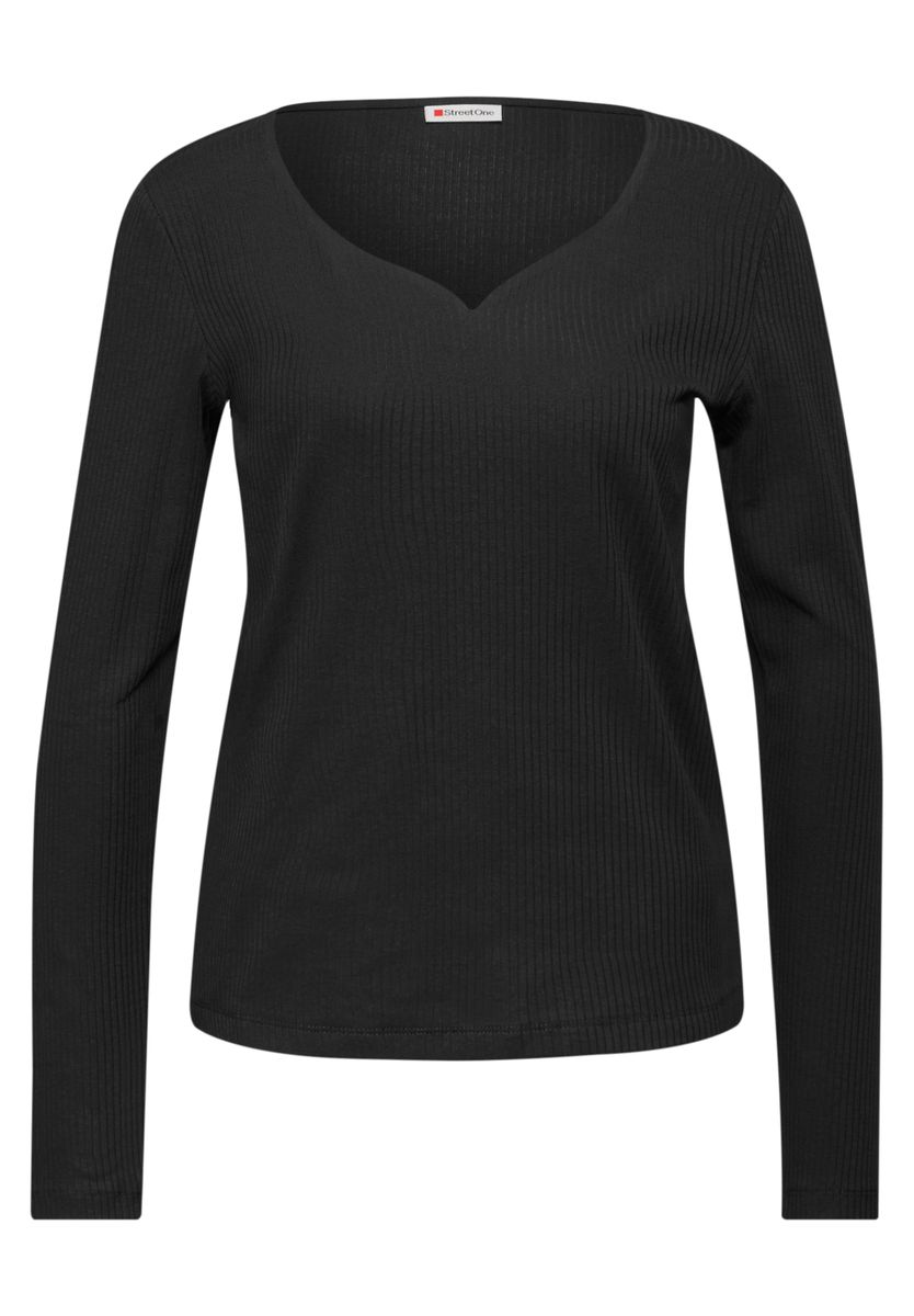 Shirt mit Herzausschnitt
