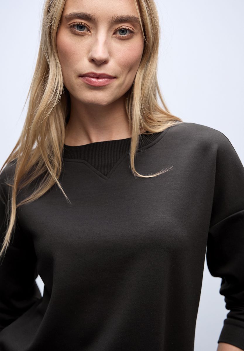 Shirt mit Ripp-Detail
