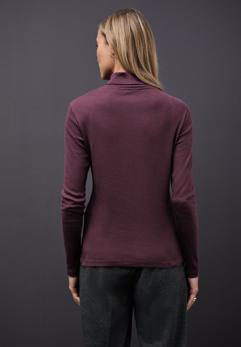 Basic Rollkragenshirt