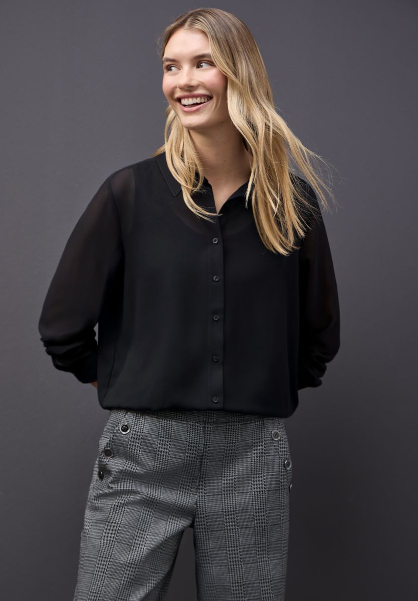 Chiffon Hemdbluse