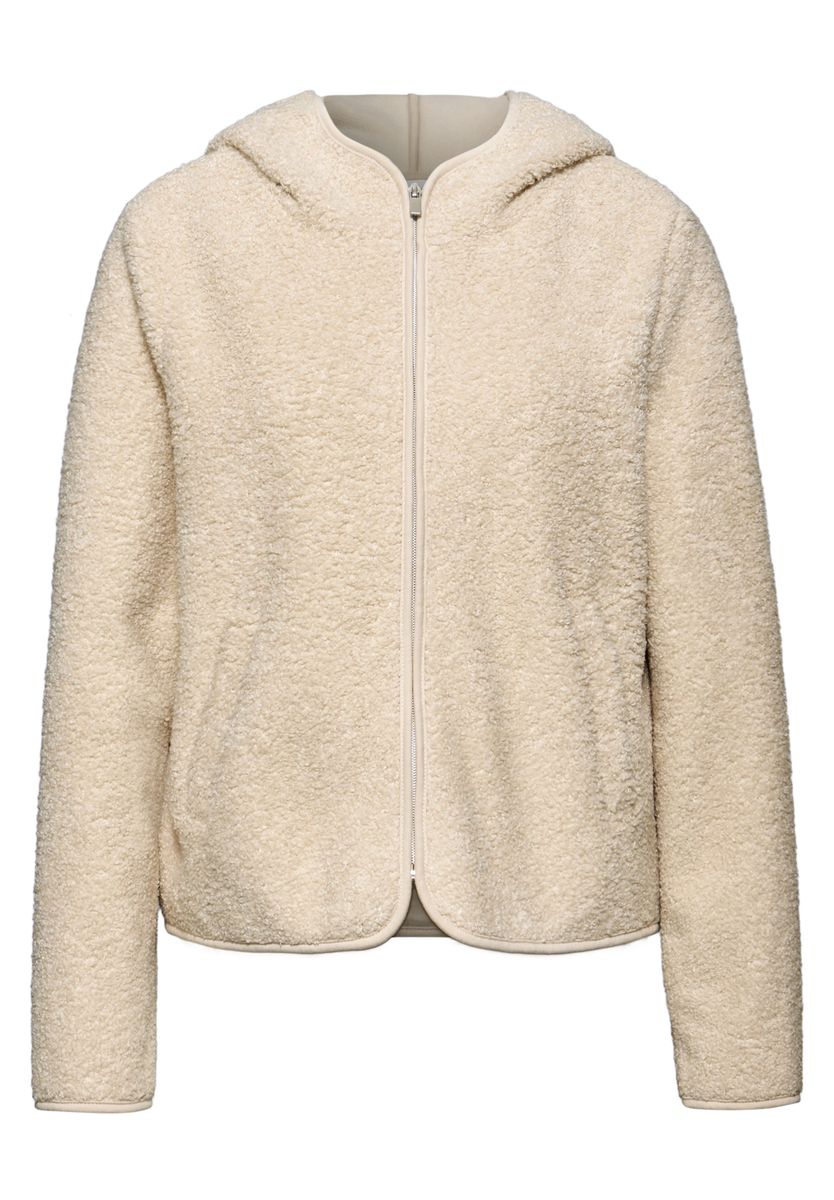 Teddy-Jacke mit Kapuze