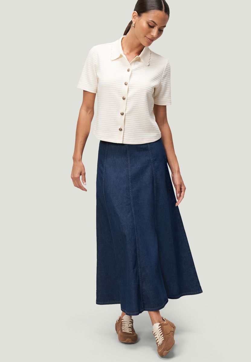 Maxi-Jeansrock