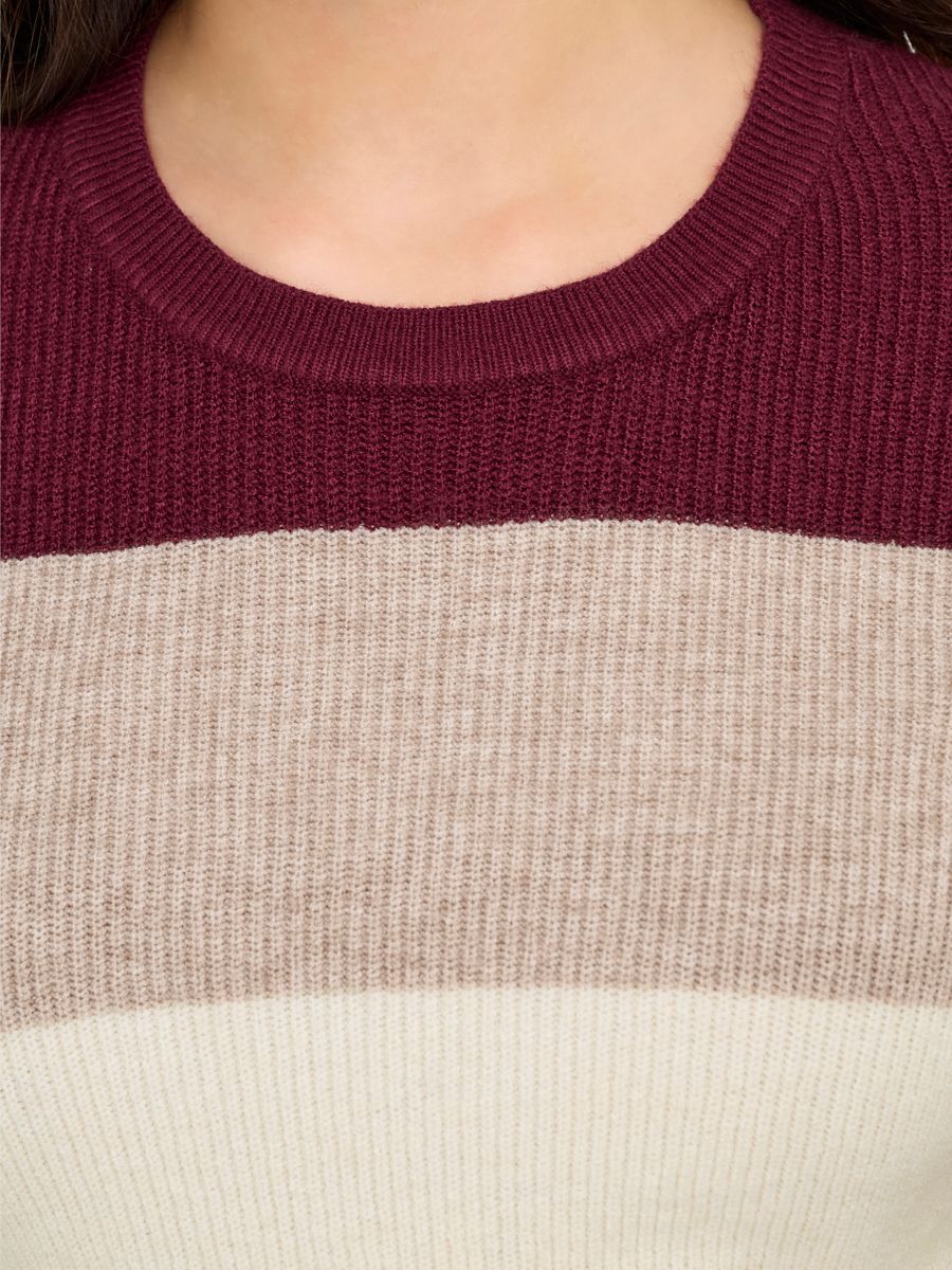 ONLATIA LIFE L/S STRIPE PULLOV KNT NOOS