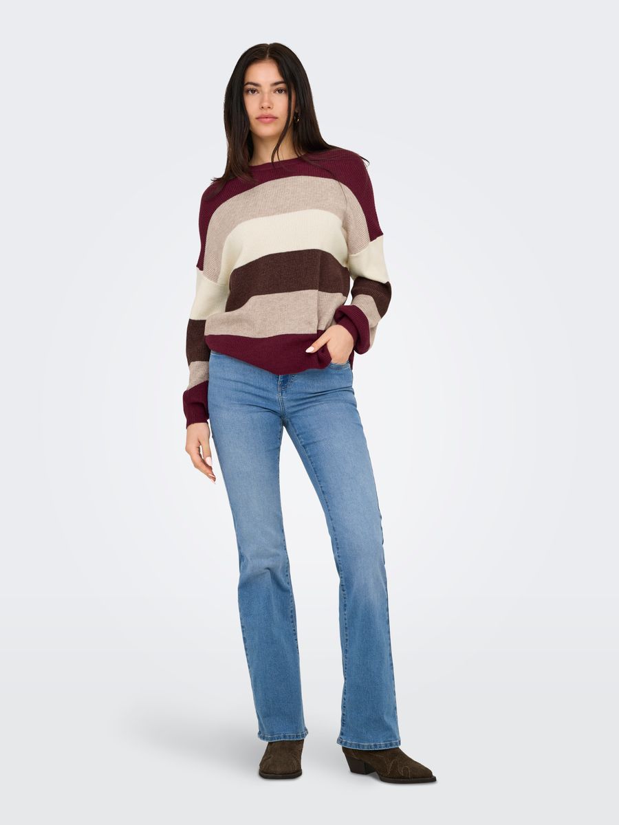 ONLATIA LIFE L/S STRIPE PULLOV KNT NOOS