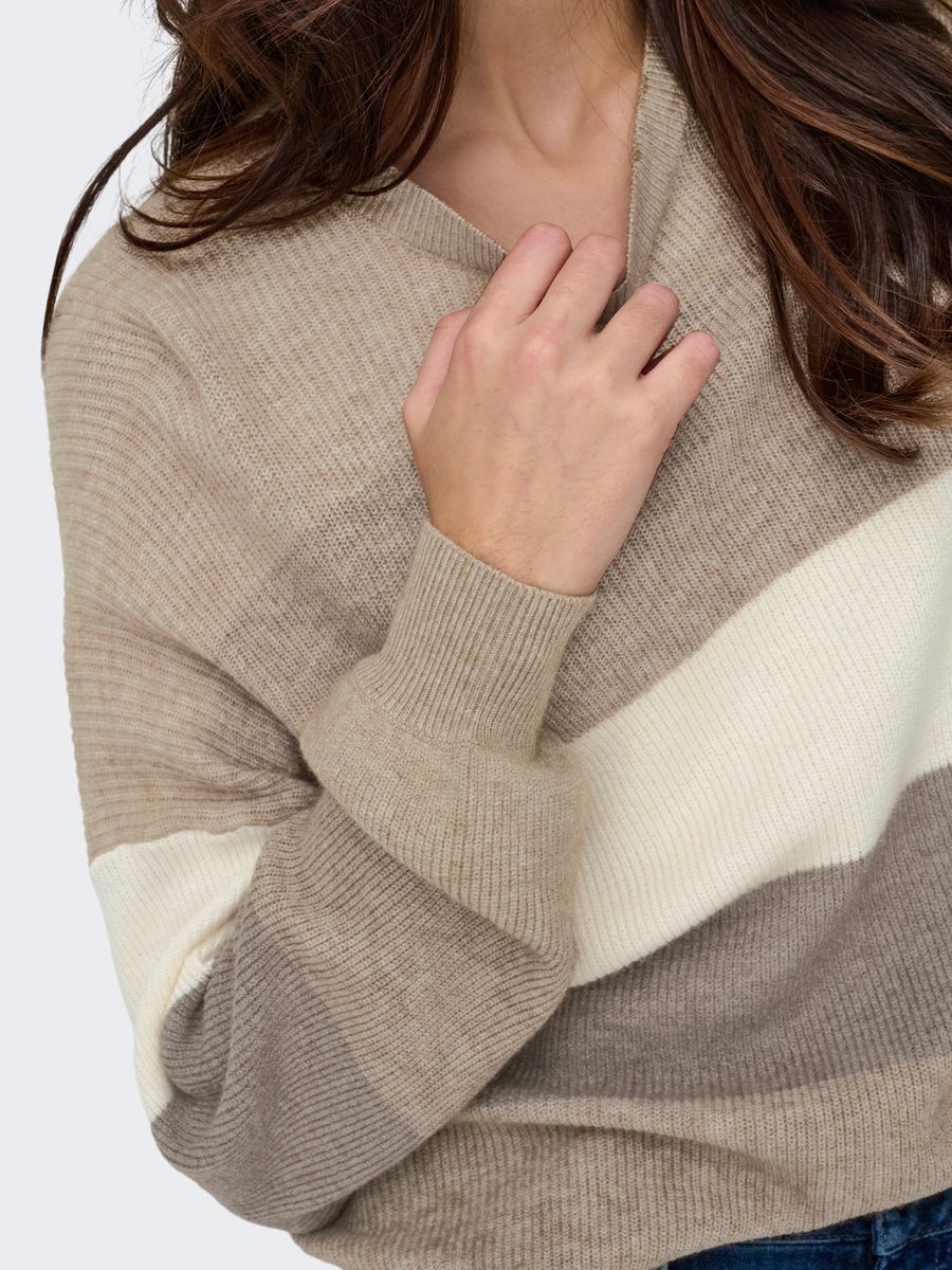 ONLATIA LIFE L/S STRIPE PULLOV KNT NOOS